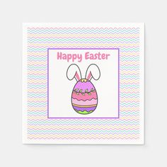 an easter card with the words happy easter on it