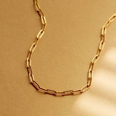 The Morgan Paperclip chain is great for a layered necklace look or the starter to a charm bar necklace. • 14kt gold filled • 2 x 5.5mm • necklace length: 16" or 18" Everyday Cable Chain Link Necklace, Classic Everyday Charm Necklaces In 14k Gold Filled, Everyday 14k Gold Filled Paperclip Chain Necklace, Minimalist Gold Chain Link Charm Necklaces, Minimalist Charm Necklaces With Gold Chain Link, 14k Gold Link Charm Necklaces For Everyday, Everyday 14k Gold Link Charm Necklaces, Everyday 14k Gold Link Charm Necklace, Classic Everyday 14k Gold Filled Charm Necklaces