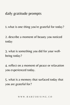 Try these daily gratitude journal prompts! Use them in the morning or as evening gratitude journal prompts to help foster a positive mindset. If you like them, be sure to follow for more! #dailygratitudejournalprompts #journalprompts #gratitudejournalprompts Gratitude Journal Quotes, Journal Prompts For Gratitude, Grateful Journal Prompts, Journal Prompts For Positivity, Mid Week Journal Prompts, Journal Prompts For Insecurities, Gratitude Prompts Morning, Morning Gratitude Journal, Journal Prompts Manifestation