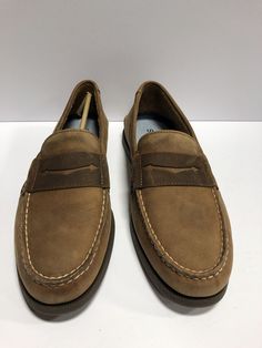 Brown Casual Moccasins With Brogue Detailing, Casual Leather Dress Shoes With Moc Toe, Casual Leather Moccasins With Brogue Detailing, Casual Leather Moc Toe Dress Shoes, Casual Brown Wingtip Slip-ons, Casual Oxfords With Leather Lining, Masculine Brown Loafers With Round Toe, Casual Brown Dress Shoes With Leather Lining, Casual Closed Toe Oxfords With Leather Lining