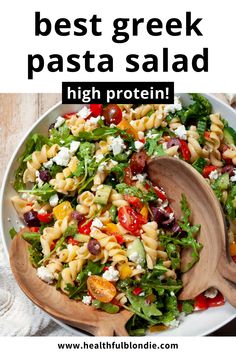 This easy chickpea pasta salad with chickpea pasta is gluten free, healthy, high in protein, and comes together in under 30 minutes! It’s tossed in a tangy homemade vinaigrette dressing. The perfect gluten free pasta salad! Ready to take control of your health? Dive into practical tips and insightful guidance on living a balanced, vibrant life. Click now to start your wellness journey! Chickpea Pasta Salad, Cold Recipes, Gluten Free Pasta Salad, Greek Pasta Salad Recipe, Summer Pasta Salad Recipes, Greek Vinaigrette, Greek Chickpeas, Extra Protein, Greek Salad Pasta