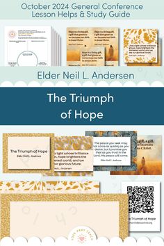 the triumph of hope poster with text and images