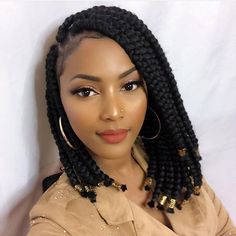 Bob Box Braids Styles, Wig Braids, Hairstyles Box Braids, Cabello Afro Natural, Bob Braids Hairstyles, Big Box Braids, Blonde Box Braids, Short Box Braids, Jumbo Box Braids