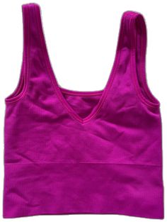 Cheap Playful Pink Tank Top, Pink Cotton Racerback Tank Top, Compressive Pink Tank Top For Workout, Pink Compressive Workout Tank Top, Pink Compressive Sports Tank Top, Athletic Tank Tops, Brand New, Crop Tops, Tank Tops