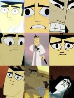 the many faces of cartoon characters