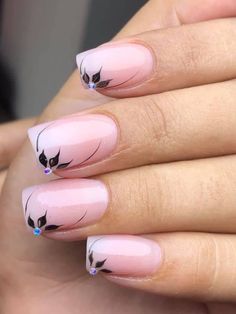 Abstract Nail Art Designs Simple, Fancy French Manicure, Acrylic Nails Ideas, Elegant Touch Nails, Nail Tip Designs, Art Designs Ideas, Work Nails, Pretty Nail Art Designs, Nail Art Designs Videos