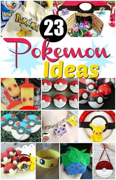 25 pokemon crafts and activities for kids to do with the pokemons in their home