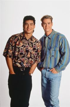 Saved By The Bell Outfits, 90s Outfit Men, Mark Paul Gosselaar, Zack Morris, 80s Party Outfits, Mario Lopez