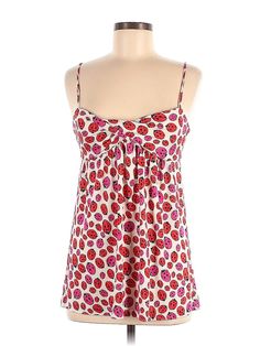 Diane von Furstenberg Sleeveless Top Size: 6 Red Tops - used. 100% SILK, Sweetheart, | Diane von Furstenberg Sleeveless Top Red Sweetheart Tops - Used - Size 6 Heart Print Sleeveless Tops For Summer, Red Sleeveless Top With Strawberry Print, Sleeveless Red Top With Strawberry Print, Fitted Sleeveless Top With Heart Print, Casual Sleeveless Top With Strawberry Print, Pink Heart Print Sleeveless Tops, Red Sleeveless Top, Red Tops, Red Top