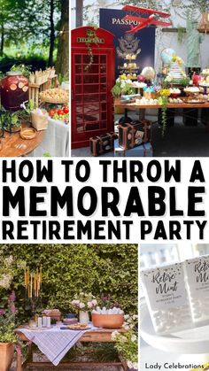 how to throw a memorable retirement party