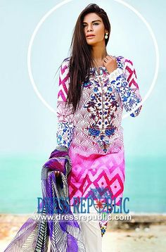 Kamal Lawn for Summer 2014 Zara Shahjahan | Lawn Clothes Design 2014  Lawn Clothes Design 2014 in USA: Buy Online Kamal Lawn for Summer 2014 Zara Shahjahan on Dressrepublic. Call Houston, TX, - US:  1 (713) 893 5252. by www.dressrepublic.com Lawn Clothes Design, Chic Dressing