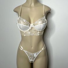 Shein Small Creme Lingerie Set Nwt Ideal Closet, Sleepy Time, Lingerie Sets, White Cream, Cream White, Lingerie Set, Women's Intimates, Lingerie, Bra