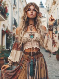 Stile Hippie Chic, Trendy Festival Outfits, Looks Hippie, Look Hippie Chic, Estilo Country