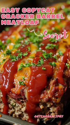 an easy copycat crocker barbeque meatloaf casserole