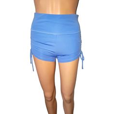 Blue Athleisure Shorts With Adjustable Sides. Size: M Brand: Papaya Price: $10 #Style #Fashion #Spring #Channices_chicboutique Blue Athleisure, Athleisure Shorts, Teal Shorts, Paper Bag Shorts, Low Rise Shorts, Tie Shorts, Destroyed Denim, Blue Jean Shorts, Lounge Shorts