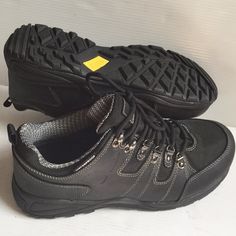 New Without Box Drew Canyon Men's Orthopedic Waterproof Hiking Shoes / Leather Sneakers 40737-14 Size 11.5 Us, Eu45, Width 4w ( = Extra Wide 4e ? ) --The Footbed Measures ~ 4.5" Wide At The Widest Points. Marked "Slip Resistant, Oil Resistant, Non-Marking" On Soles. Drew Shoes, Waterproof Hiking Shoes, Hiking Shoe, Shoes Leather, Hiking Shoes, Leather Sneakers, Leather Shoes, Athletic Shoes, Men's Shoes