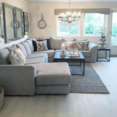 the living room is clean and ready to be used as an office or family room