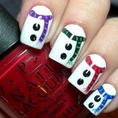 Christmas Nail Art Designs With Themed Ornaments ★ 2019 Nails, Unghie Nail Art, Nagellack Trends, Special Nails, Nails Matte, Festive Nail Art, Holiday Nail Designs