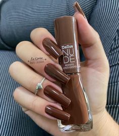 Do It Yourself Nails, Nail Paint Shades, Brown Nail Polish, Brown Nail, Make Up Inspiration, Dream Nails, Fire Nails