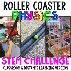 End your Force and Motion Unit with a BANG! This ready-to-implement resource is the perfect project to assess your students' knowledge of Force and Motion. In this STEM activity, students will act as engineers (hired by a local theme park) to design and build a prototype for a new and more exciting... Force And Motion Activities Middle School, Physics Roller Coaster Project, Force And Motion Activities 3rd, Force And Motion Stem Challenges, Teaching Force And Motion 2nd Grade, Steam Night, Activities Board, Physical Science Activities, Mini Flip Book