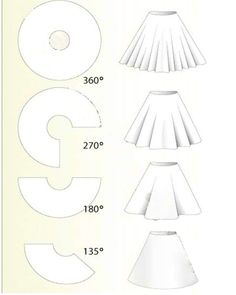 paper lampshades are shown in three different sizes and shapes, including the top one with