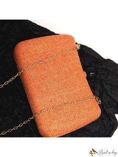 Bird in Bag - Fashionable Orange Womens Evening Wear Orange Evening Bag For Spring, Orange Evening Bags For Spring, Elegant Clutch As Fashion Accessory For Spring, Elegant Rectangular Clutch For Fall, Elegant Spring Fashion Accessory Clutch, Elegant Fall Rectangular Clutch, Elegant Rectangular Fall Clutch, Trendy Formal Bags For Summer, Rectangular Fall Party Bag