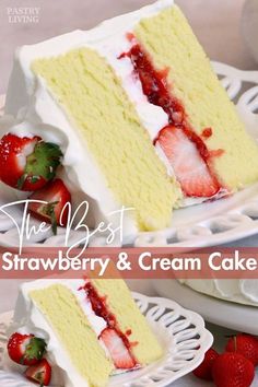 the best strawberry and cream cake recipe