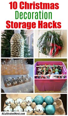 10 christmas decoration storage hacks that are easy to make and great for the holiday season