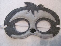 the mask is made out of felt and leather