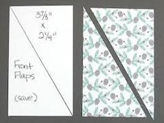 three pieces of paper are shown with the same size as each piece, and one is cut