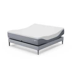 an image of a mattress with no sheets on it