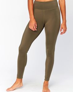 Fitted Full-length Green Leggings, Green Full-length Gym Leggings, Full-length Green Workout Leggings, Green Full Length Moisture-wicking Leggings, Green 4-way Stretch Running Leggings, Intense Cardio Workout, High Rise Leggings, Nylon Fabric, Sports Leggings