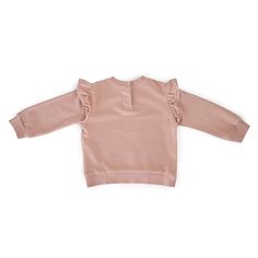 Rediscover our classic French Terry Sweatshirt for baby, with a signature ruffle sleeve. Available in three soft hues with ribbed trim and back snaps for easy on-and-offs, we love it ‘pehr’-ed with our French Terry Harem Pants or Essential Legging for a complete set! Made in 100% organic French Terry cotton, each piece of this collection is garment dyed for a vintage washed look and has the softest hand-feel. Organic Cotton & Dyes Ethically Made