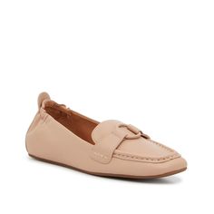 Gentle Souls-Soraya Loafer Complement your professional looks with the Soraya loafers from Gentle Souls. With a circular bit-accent, a moc toe, and a cutaway lip, this pair features polished details that elevate your style with a tailored touch. Modern Slip-on Moccasins For Spring, Flat Moccasins For Office In Spring, Spring Office Moccasins Flat, Spring Office Moccasins With Removable Insole, Modern Flat Loafers For Spring, Chic Office Moccasins For Spring, Spring Business Casual Flat Moccasins, Chic Spring Office Moccasins, Modern Workwear Moccasins For Spring