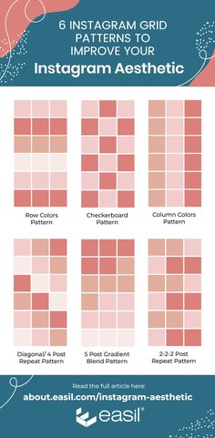 the info sheet for instagramm grids and how to use them in your instagram