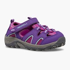 Hydro H2O Hiker Jr Sandal Merrill Shoes, Hiker Girl, Purple Sandals, Hiking Sneakers, Closed Toe Sandals, Things I Want To Buy, Girls Sandals, Socks And Sandals