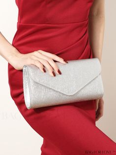 BagForLove - Silver Minimalist Small Envelope Bag: Compact and Stylish. Elegant Solid Color Clutch For Daily Use, Envelope-shaped Evening Bag For Mobile Phone, Envelope Bag For Party, Party Envelope Bag With Magnetic Closure, Small Envelope, Silver Bag, Small Envelopes, Silver Bags, Minimalist Women