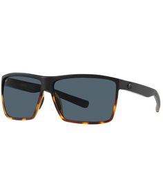 From Costa&#x2C; the Men's Rincon 63mm Rectangle Black Tortoise Polarized Sunglasses feature:Propionate frameRectangle shapeStandard plastic lensRx ablePolarizedApprox. 63mm lens- 11mm bridge- 140mm templeImported. Black Tortoise, Mens Eyewear, Sports Sunglasses, The Men, Dillard's, Polarized Sunglasses, Eyewear Sunglasses, Tortoise, Sunglasses Accessories