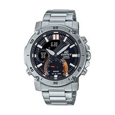 CASIO Limited Edition Solar Powered Waterproof Sports Sapphire Crystal Quartz EDIFICE Mens Analog/Digital Combo Watch Bluetooth Watch, Casio Edifice, G Shock, Stainless Steel Band, Stainless Steel Watch, Casio Watch, Breitling Watch, Digital Watch, Stainless Steel Bracelet