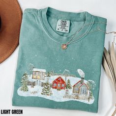 Christmas Farm, Holiday Apparel, Choose Your Style, Simple Fashion, Christmas T Shirt, Christmas Village, Farm Fresh, Personalized T Shirts, Christmas Colors