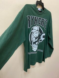 "Item :Vintage 90s ryker's longsleeve t shirt Armpit to Armpit :24\" Length :29\" XLarge metarials 100%cotton conditions used vintage refer to pics carefully made in ireland original / authentic ACCEPT PAYMENT: PAYPAL ONLY ALL ITEM WILL BE SHIPPED WITHIN 3-5 BUSINESS DAY AFTER RECEIVING CLEARED PAYMENT AND DELIVERED 3-5WEEKS WE ARE USING POST MALAYSIAN WITH YOUR TRACKING NUMBER. PLEASE LEAVE YOUR PHONE NUMBER DURING PURCHASE.PHONE NUMBER REQUIRES FOR MALAYSIAN POST (VERY IMPORTANT) THANKS FOR VI Metallica Black, Concert Band, Jazz Blues, Purple Band, Def Leppard, Black Sabbath, Alternative Rock, Mens T Shirts, Led Zeppelin