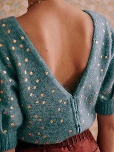 Sweet Style, Knit Tees, Knit Outfit, Knit Fashion, Knitting Inspiration, Mode Inspiration, Parisian Style, Passion For Fashion, Blue Gold