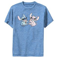 Ohana means family, and family means no tee gets left behind! Find the perfect style with this officially licensed Boys' Disney Lilo & Stitch Ice Cream Couple Graphic T-Shirt! This design features Stitch and Angel sitting together and looking cute while enjoying a delicious ice cream cone across the front. Celebrate a certain alien, otherwise known as Experiment 626 in style this year with new hilarious apparel from the movie! Blue Family Matching T-shirt With Cartoon Print, Family Matching Blue T-shirt With Cartoon Print, Blue Family Matching T-shirt With Character Print, Family Meaning, Ohana Means Family, Stitch And Angel, Boys Graphic Tee, Disney Lilo, Graphic Tee Design