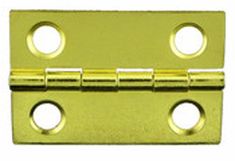 brass plated door hinge with two holes