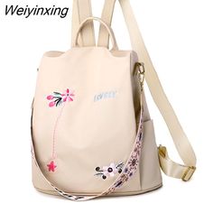 Shipping: Worldwide Express Shipping AvailableDelivery time: 🚚7-15Days Fast ShippingReturns: Fast refund,💯100% Money Back Guarantee.Origin: Mainland ChinaCN: HebeiMain Material: OxfordLining Material: Polyester Trendy Embroidered Backpack, Trendy Embroidered Backpack For Travel, Trendy Embroidered Backpack For Everyday Use, Embroidery School, Anti Theft Backpack, Adjustable Bag, Teenage Girls, Elegant Floral, Womens Oxfords