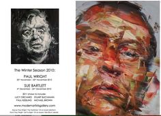 an advertisement for the winter season 2010 featuring a painting of a man's face