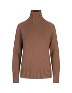 Composition: Wool/cashmere Designer Brown Wool Sweater, Brown Merino Wool Turtleneck Sweater, Luxury Brown Long Sleeve Turtleneck, Brown Cashmere Long Sleeve Turtleneck, Brown Fine Knit Long Sleeve Turtleneck, Fall Winter Fashion Trends, Versace Belt, New Bottega, Self Portrait Dress