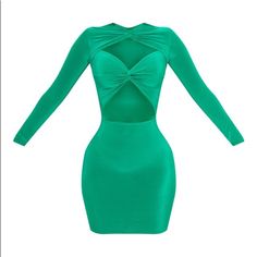 Nwt, Plus Size 14 Shape Green Slinky Cut Out Long Sleeve Bodycon Dress 95% Polyester 5% Elastane Blessed With A Body Like An Hourglass? Good For You Girl. Plt Shape Is Designed With You In Mind, With A Few Figure And Curve Enhancing Tweaks To Give You The Perfect Fit. Shape Green Slinky Cut Out Long Sleeve Bodycon Dress Give Your Weekend Look An Update This Figure Worshipping Dress. Featuring A Green Slinky Material With Long Sleeves And A Cut-Out Design. Team This With Barely-There Heels And So Egg Container, Sleeve Bodycon Dress, Pretty Little Thing, Cut Out Design, Long Sleeve Bodycon, Long Sleeve Bodycon Dress, Little Things, Statement Earrings, Colorful Dresses