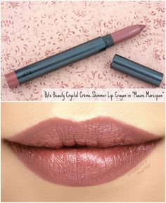 Bite Beauty | Crystal Crème Shimmer Lip Crayon in "Mauve Marzipan": Review and Swatches Revlon Colorstay Lipstick, Colorstay Lipstick, Becca Highlighter, Mauve Lips, Hacks Makeup, Natural Hair Mask, Painted Faces, Boost Hair Growth