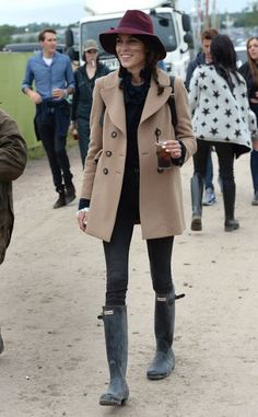 Miquita Oliver, Wellies Outfit, Glastonbury Festival Fashion, Sloane Ranger, Nick Grimshaw, Pixie Geldof